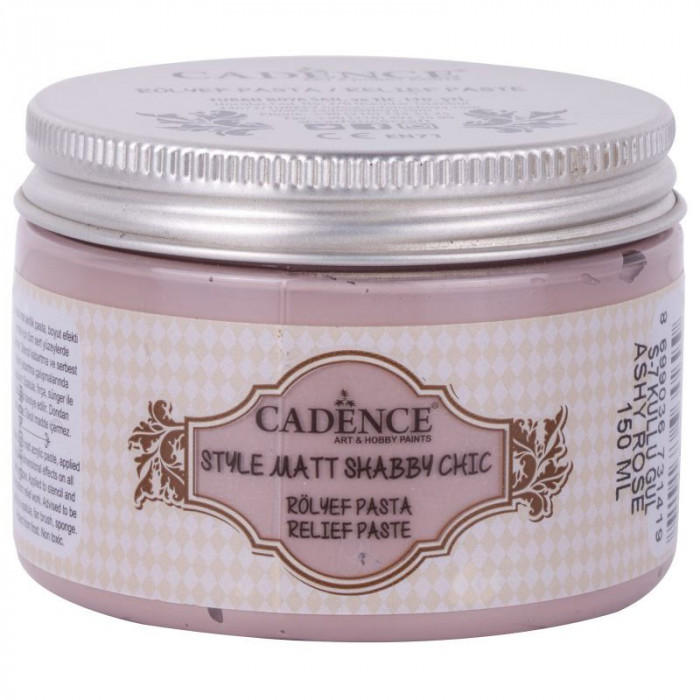 Pasta de relieve SHABBY CHIC Rosa Ceniza 150 ml
